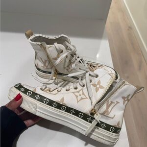 Louis Vuitton High-Top Stellar Sneakers